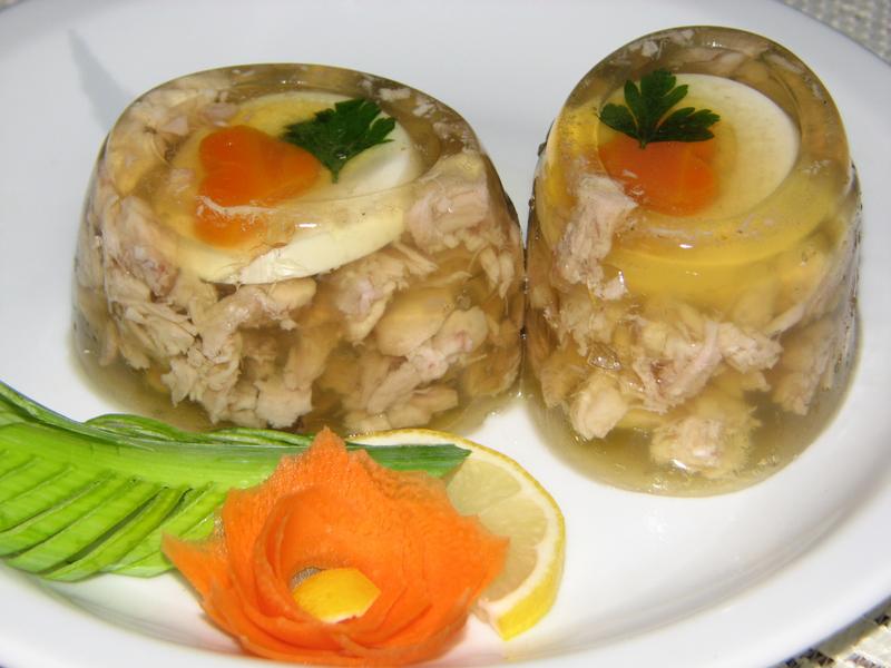 Dekoracja stołu galaretką